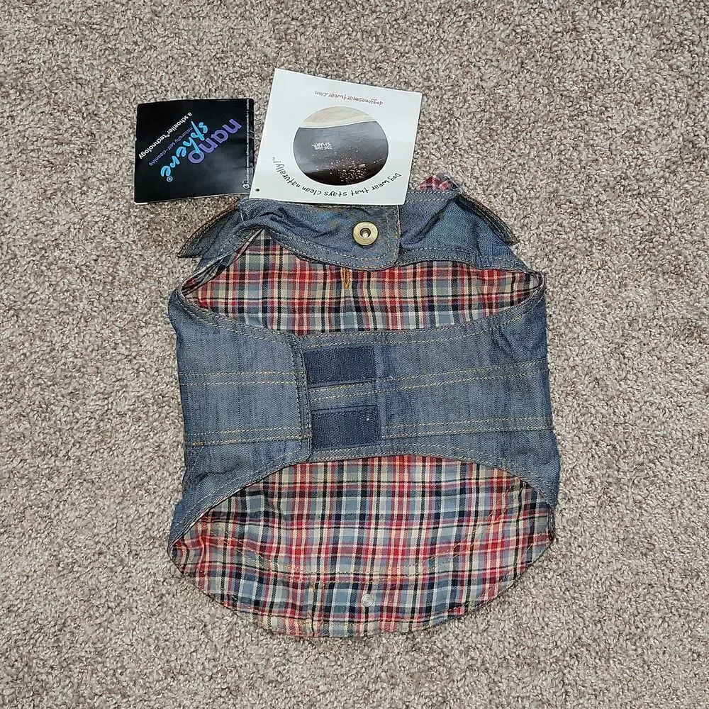 The Dog Gone Smart Wear NanoSphere Adjustable Pet Dog Puppy Jean Jacket 12